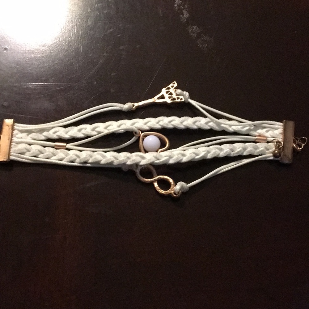 White and sliver bracelet